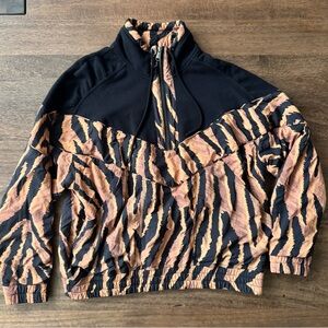 Free People Movement Tiger Stipe Half Zip Pullover Sweatshirt